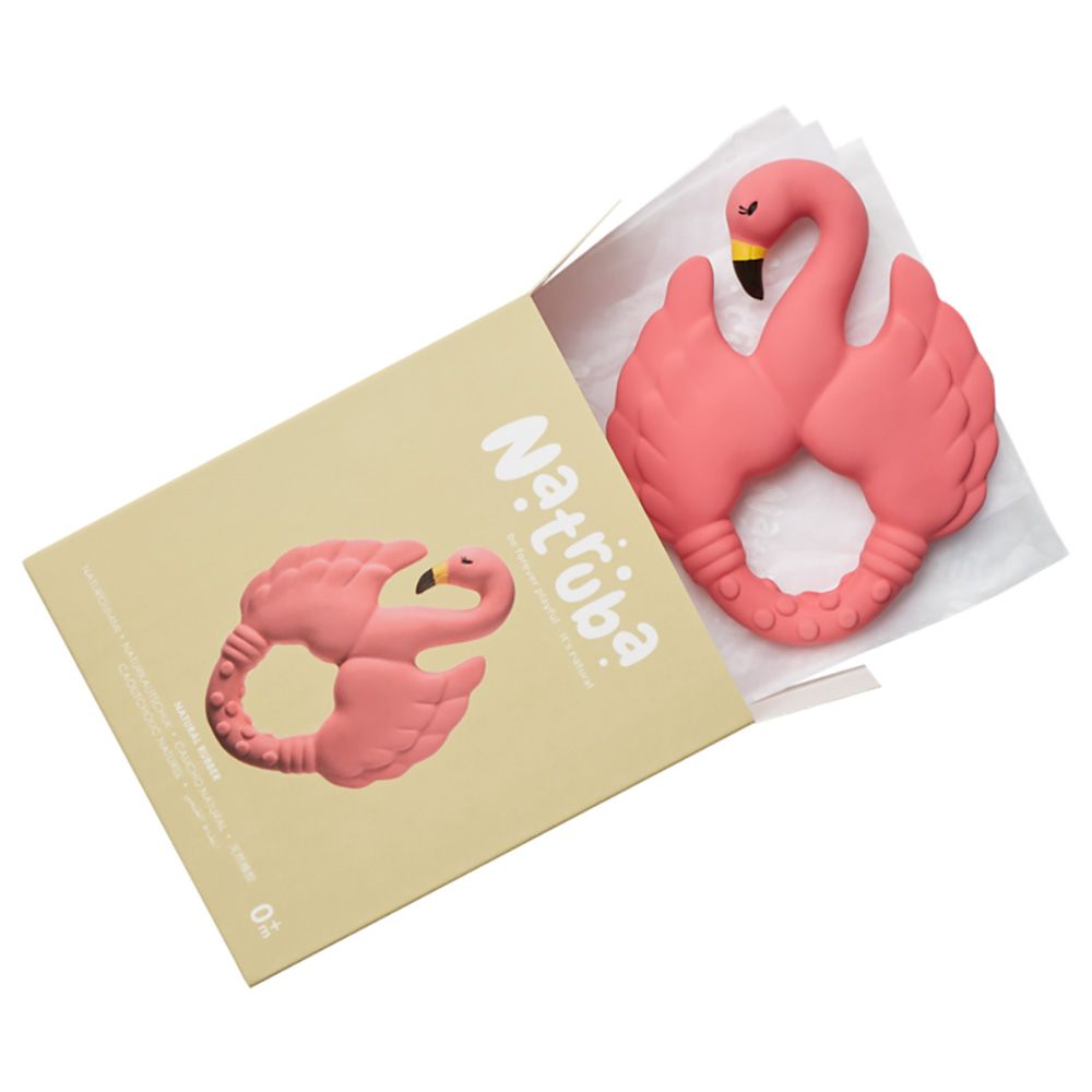 Natruba - Teether Flamingo - Pink