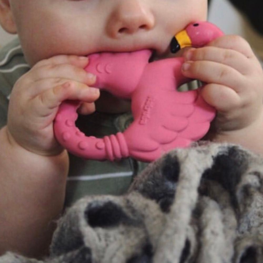 Natruba - Teether Flamingo - Pink