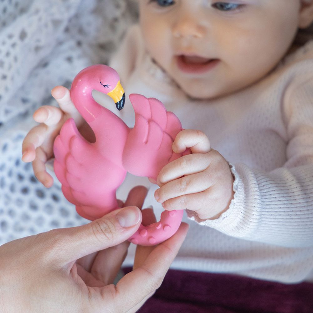 Natruba - Teether Flamingo - Pink