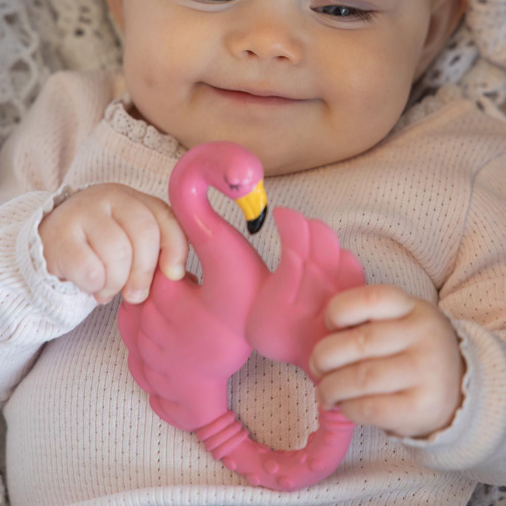 Natruba - Teether Flamingo - Pink