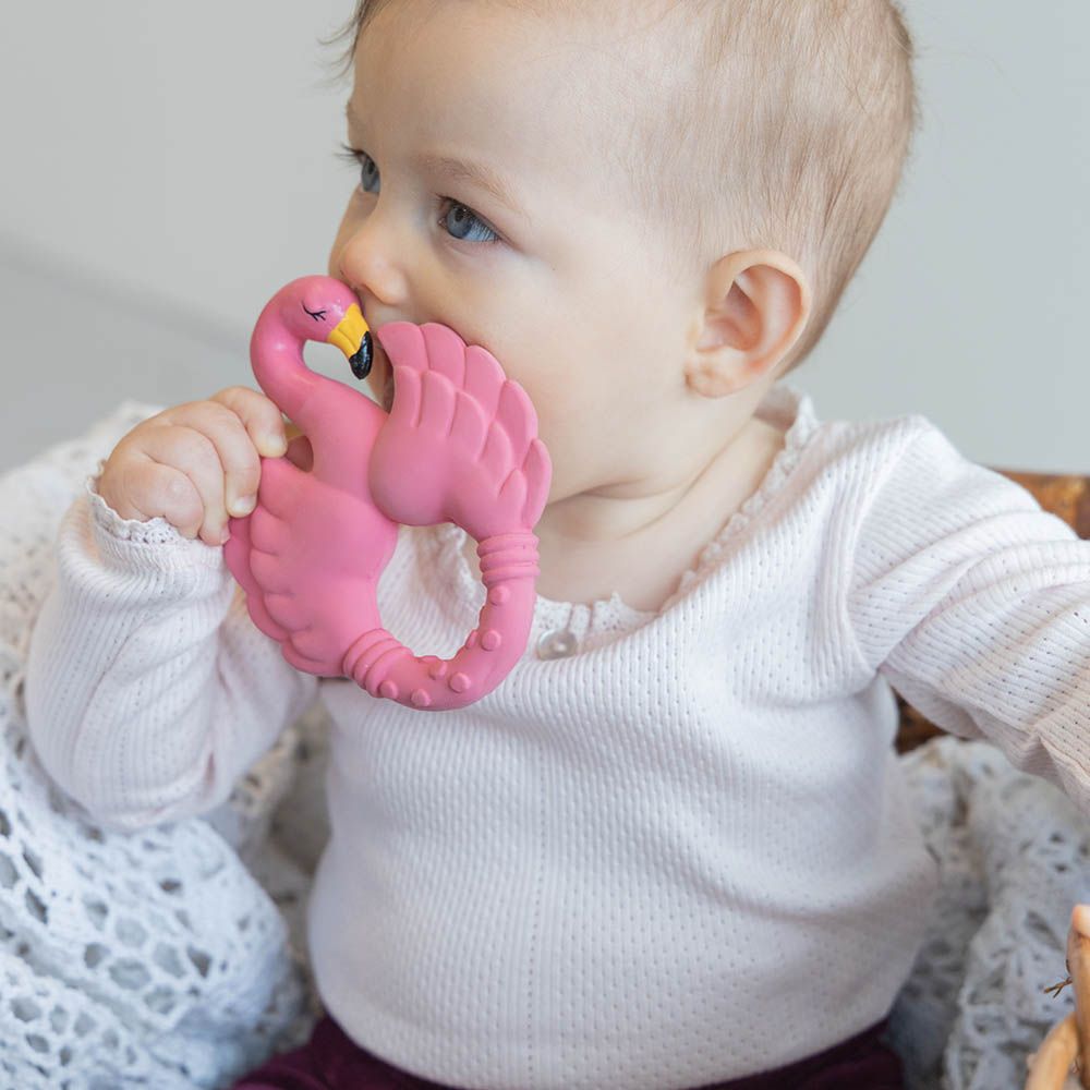 Natruba - Teether Flamingo - Pink