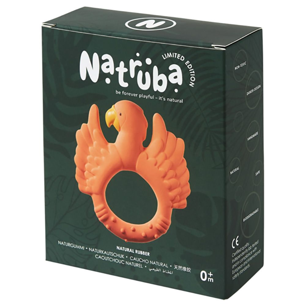 Natruba - Teether Parrot - Orange