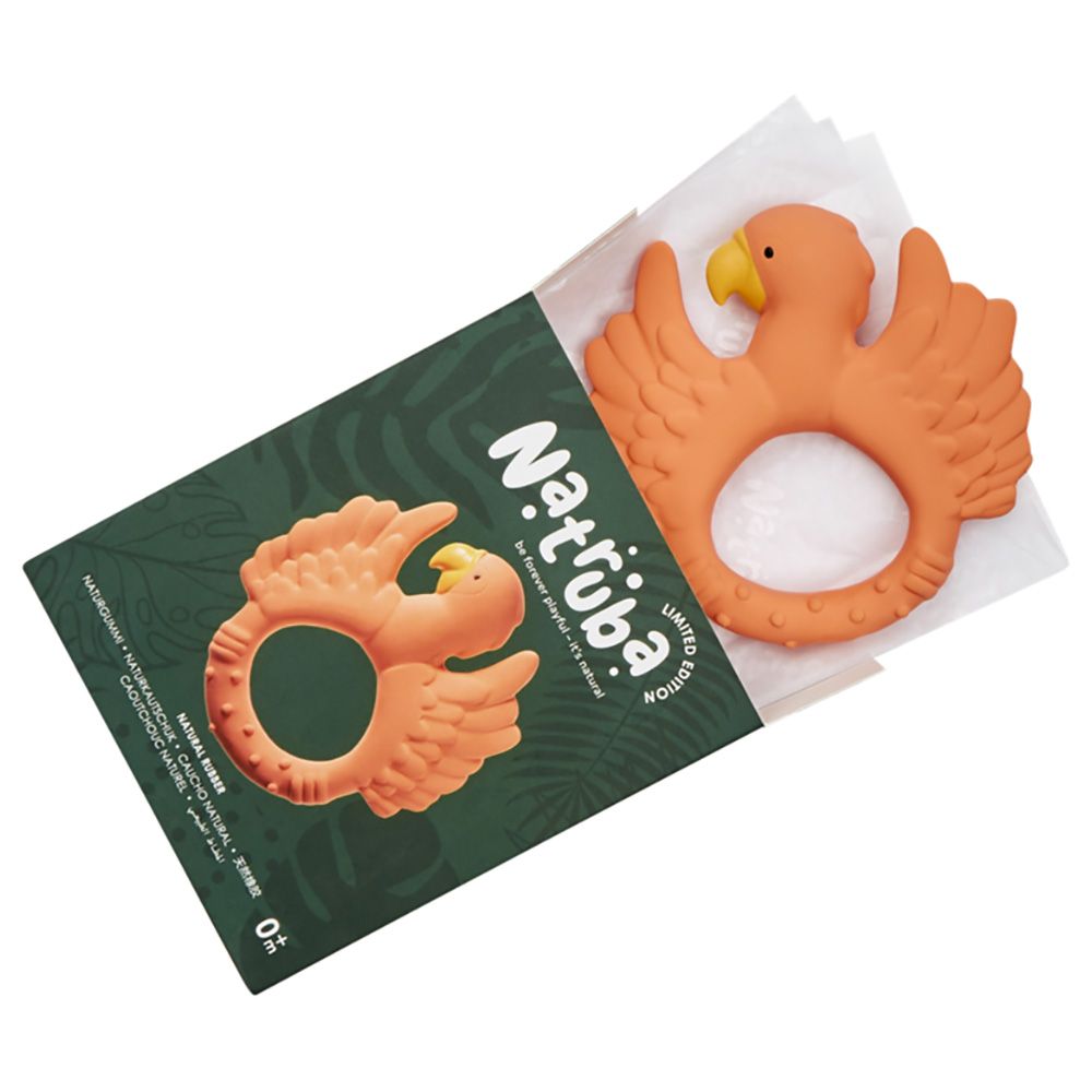 Natruba - Teether Parrot - Orange