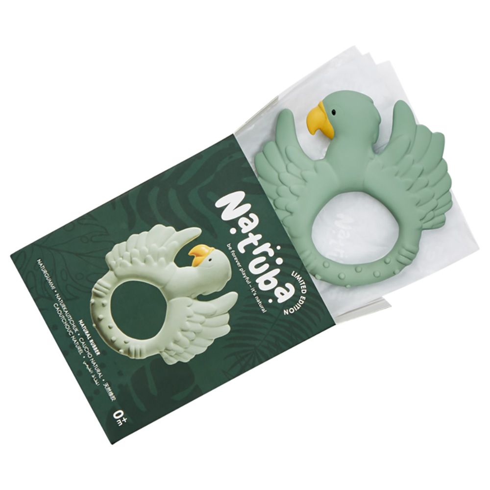 Natruba - Teether Parrot - Light Green