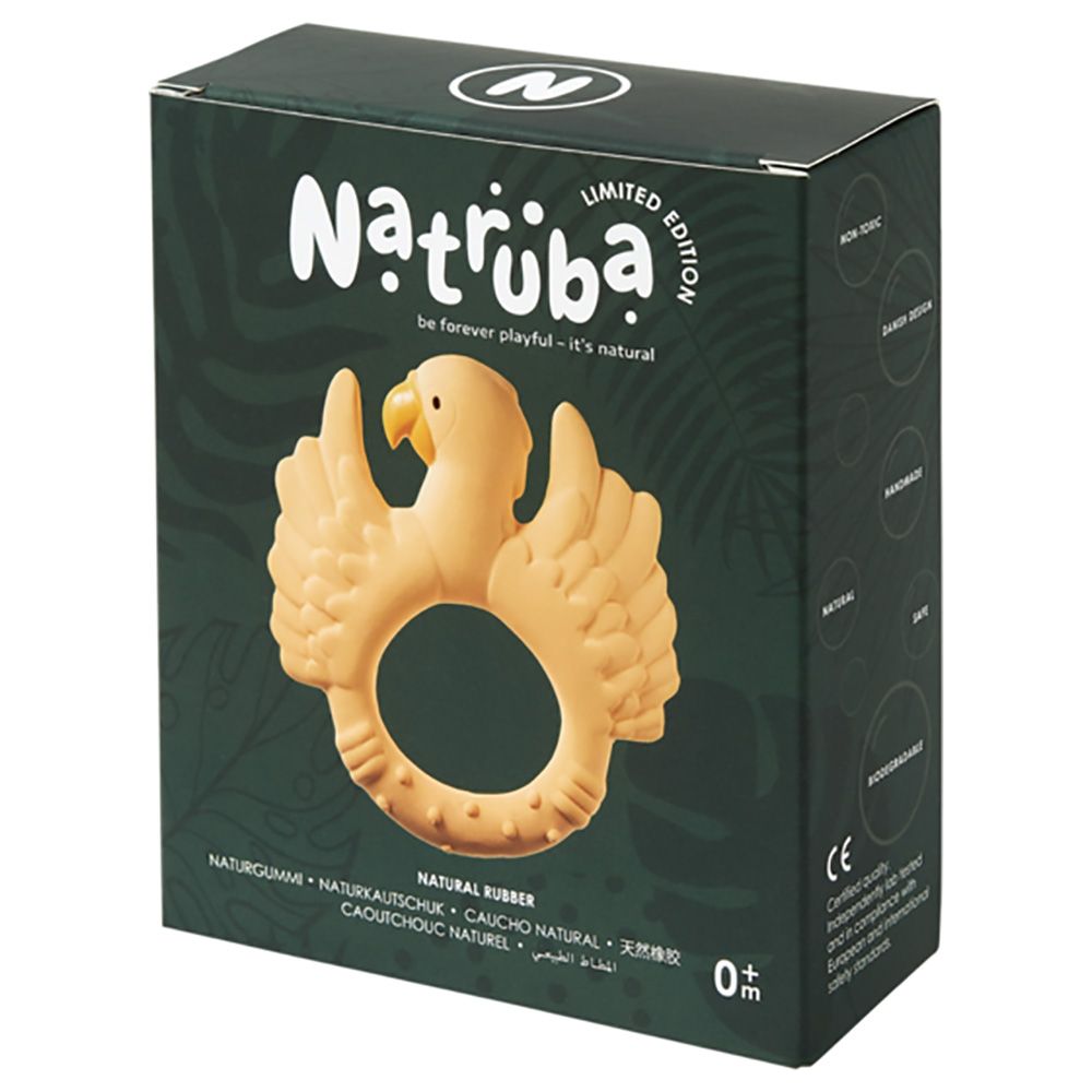 Natruba - Teether Parrot - Yellow