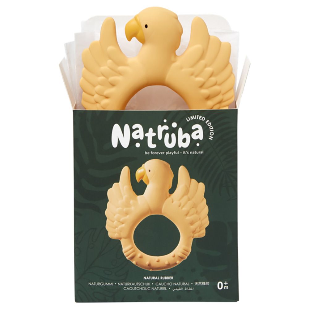 Natruba - Teether Parrot - Yellow