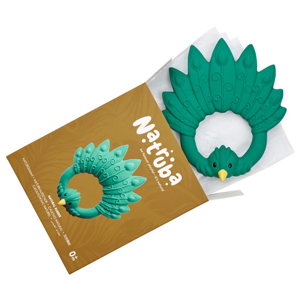 Natruba - Teether Peacock - Green