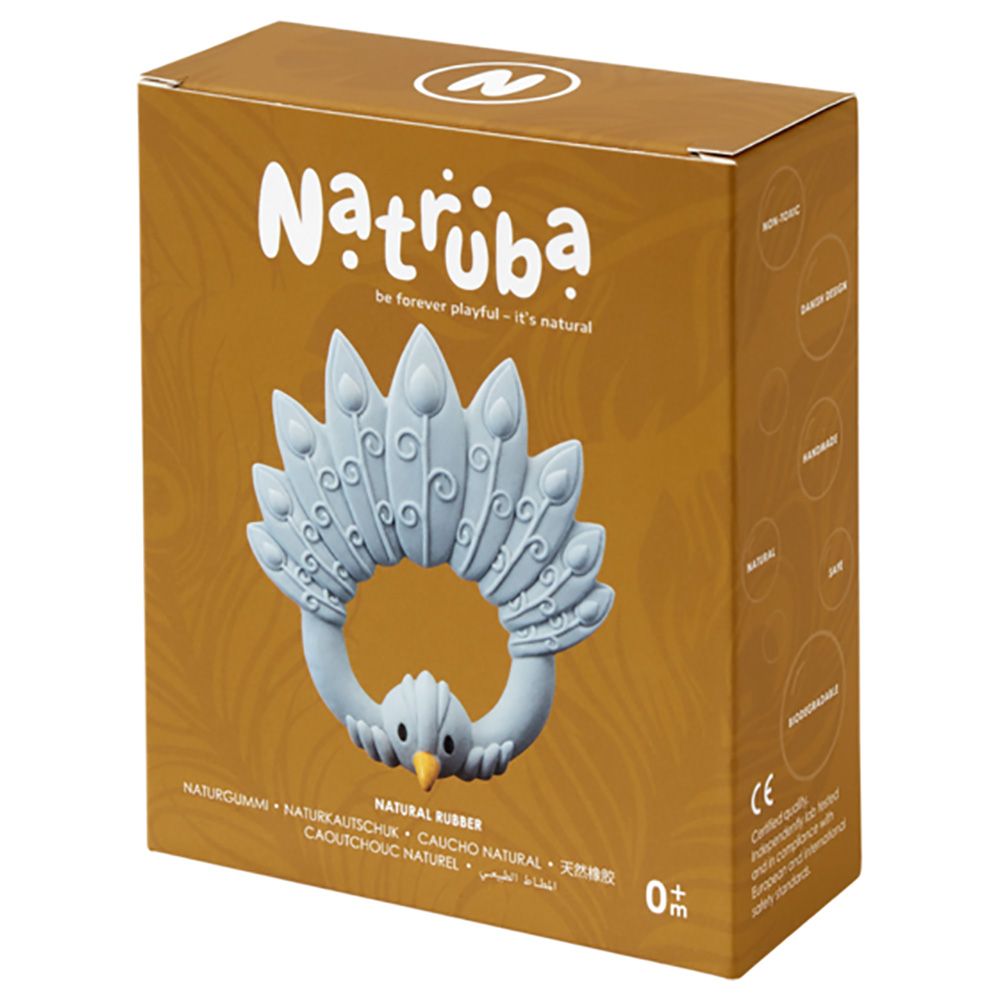 Natruba - Teether Peacock - Light Blue