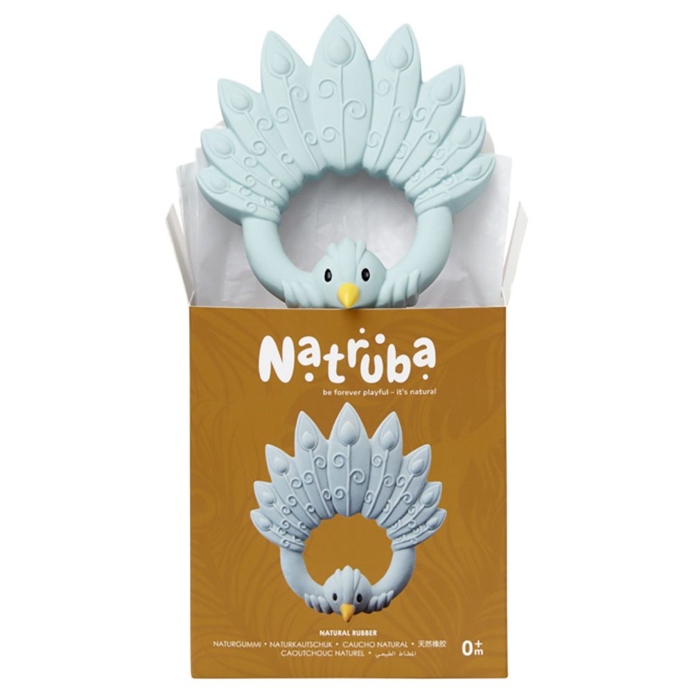 Natruba - Teether Peacock - Light Blue