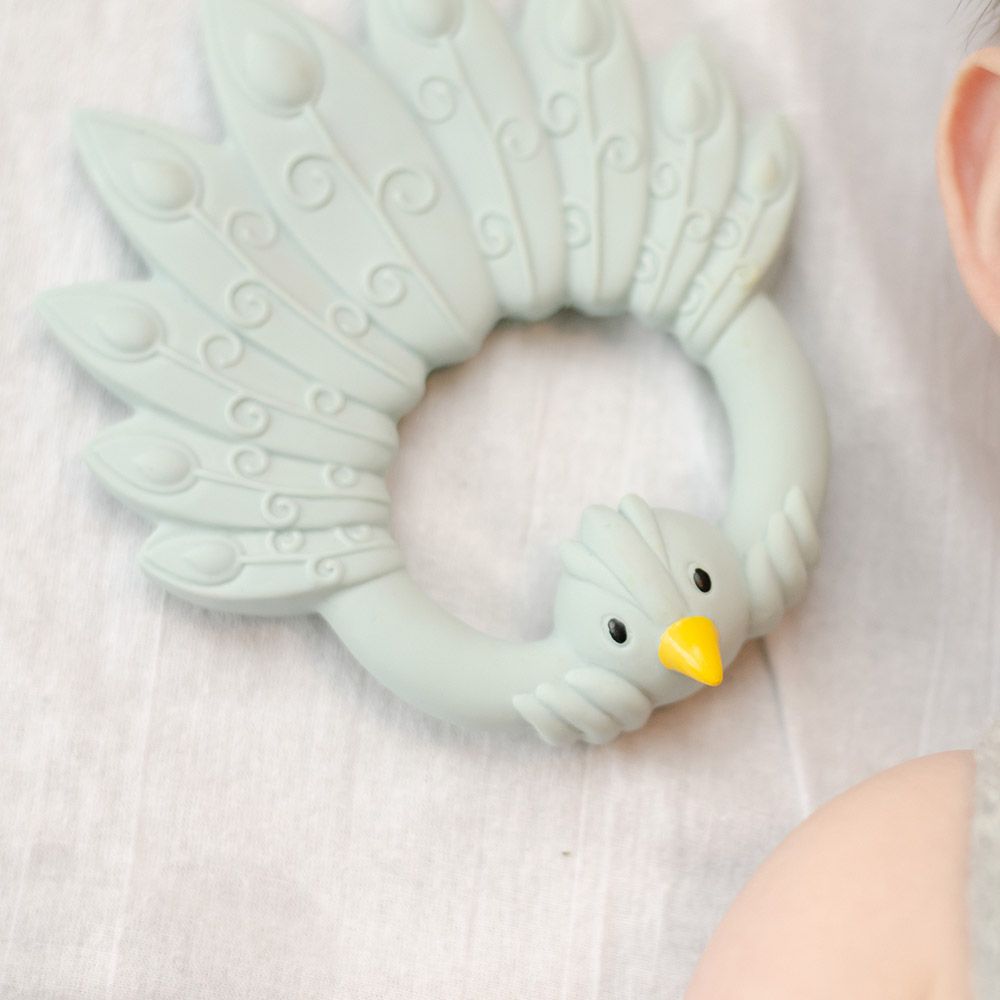 Natruba - Teether Peacock - Light Blue