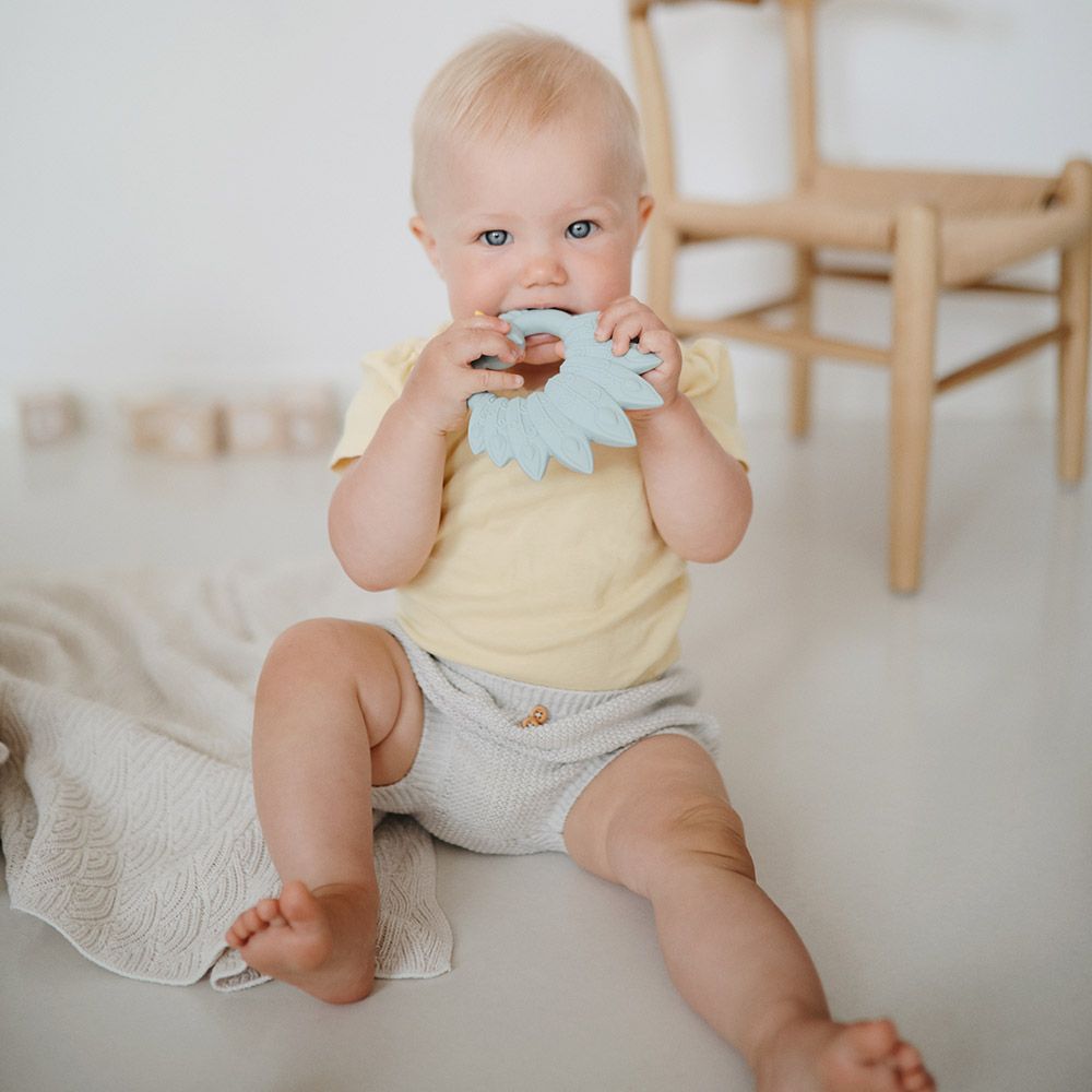 Natruba - Teether Peacock - Light Blue