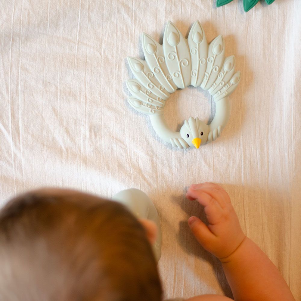 Natruba - Teether Peacock - Light Blue