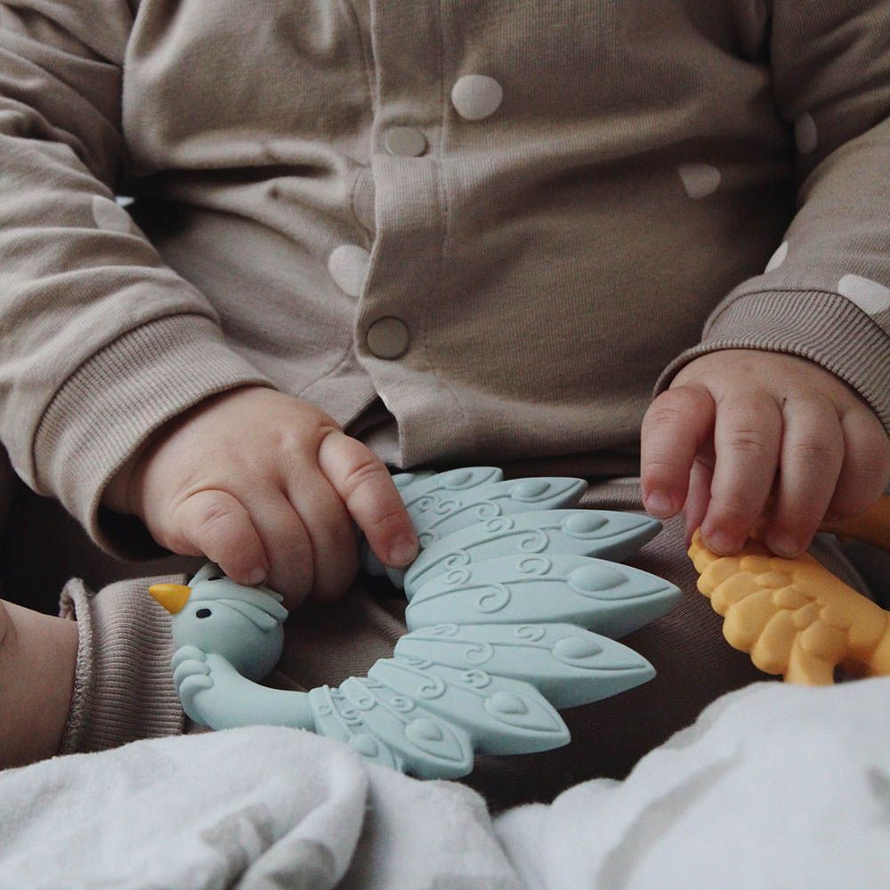 Natruba - Teether Peacock - Light Blue