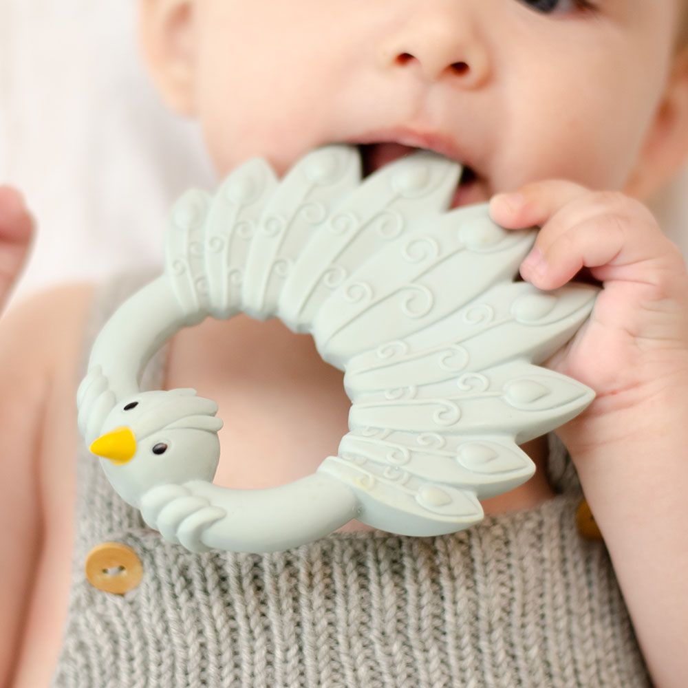 Natruba - Teether Peacock - Light Blue