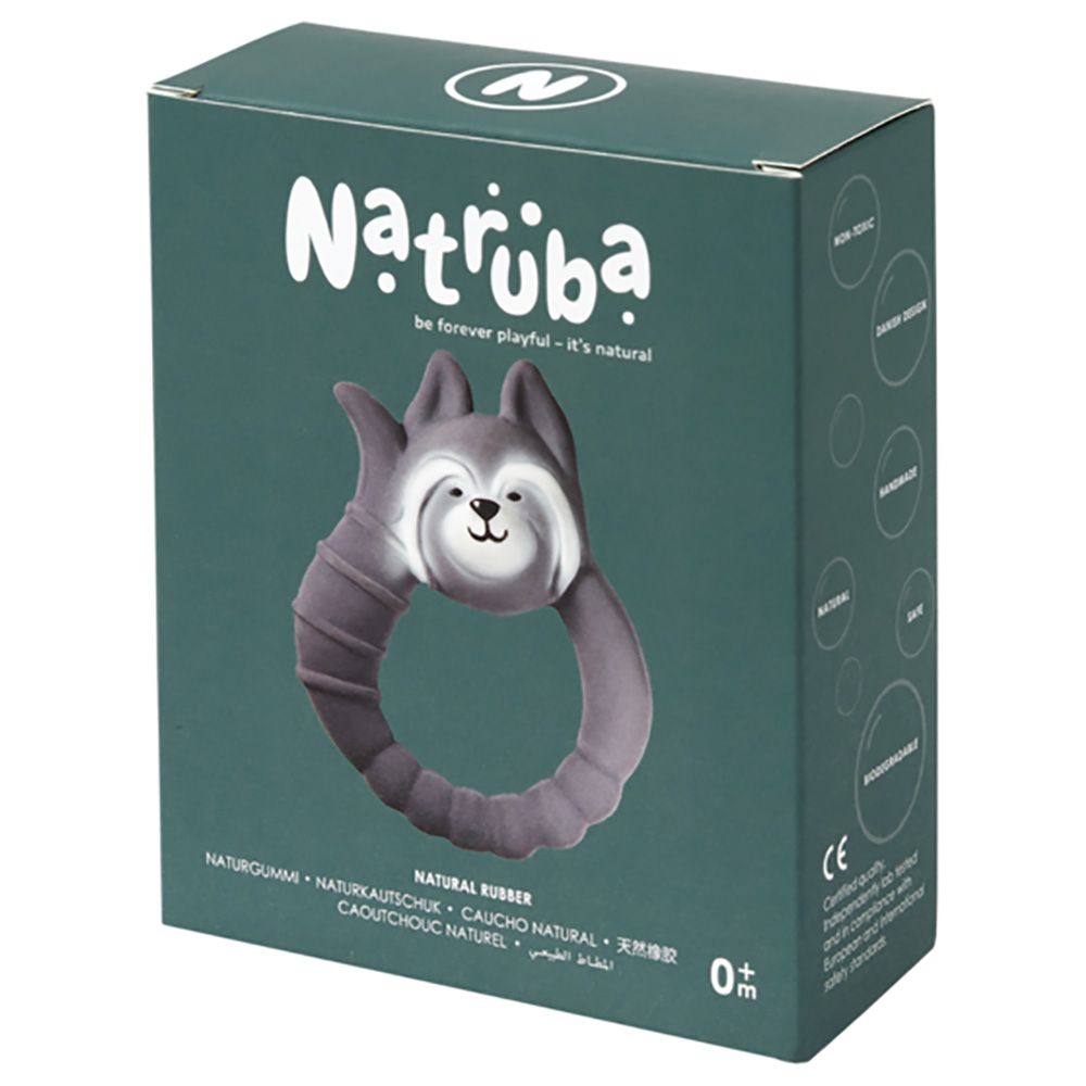 Natruba - Teether Raccoon - Grey