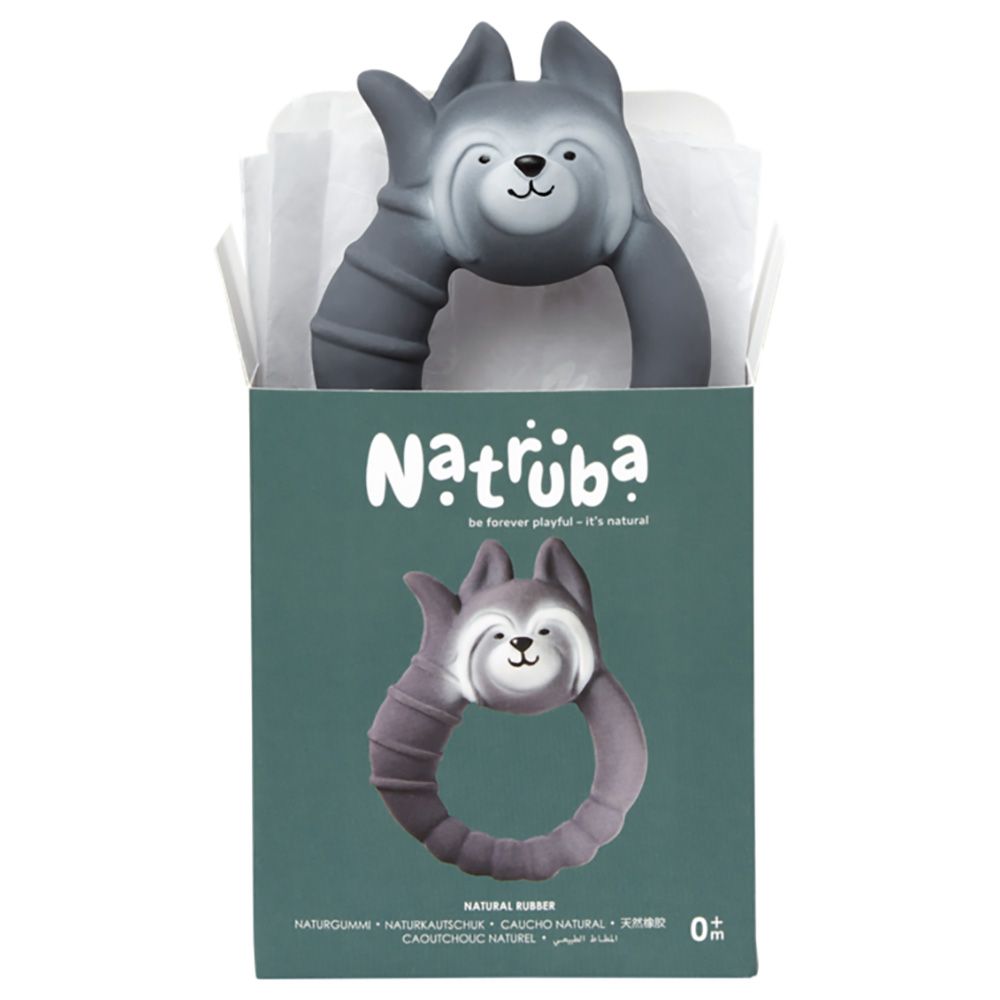 Natruba - Teether Raccoon - Grey