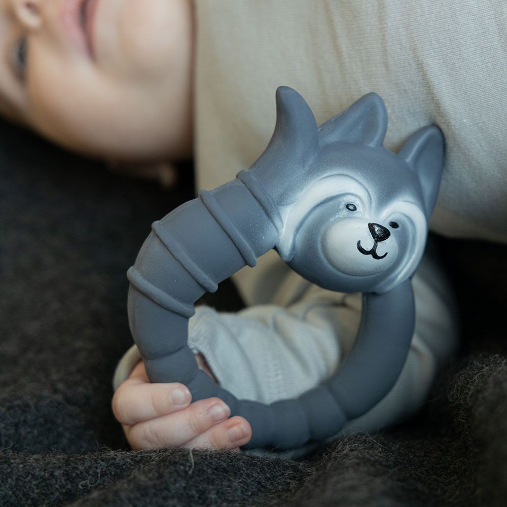 Natruba - Teether Raccoon - Grey