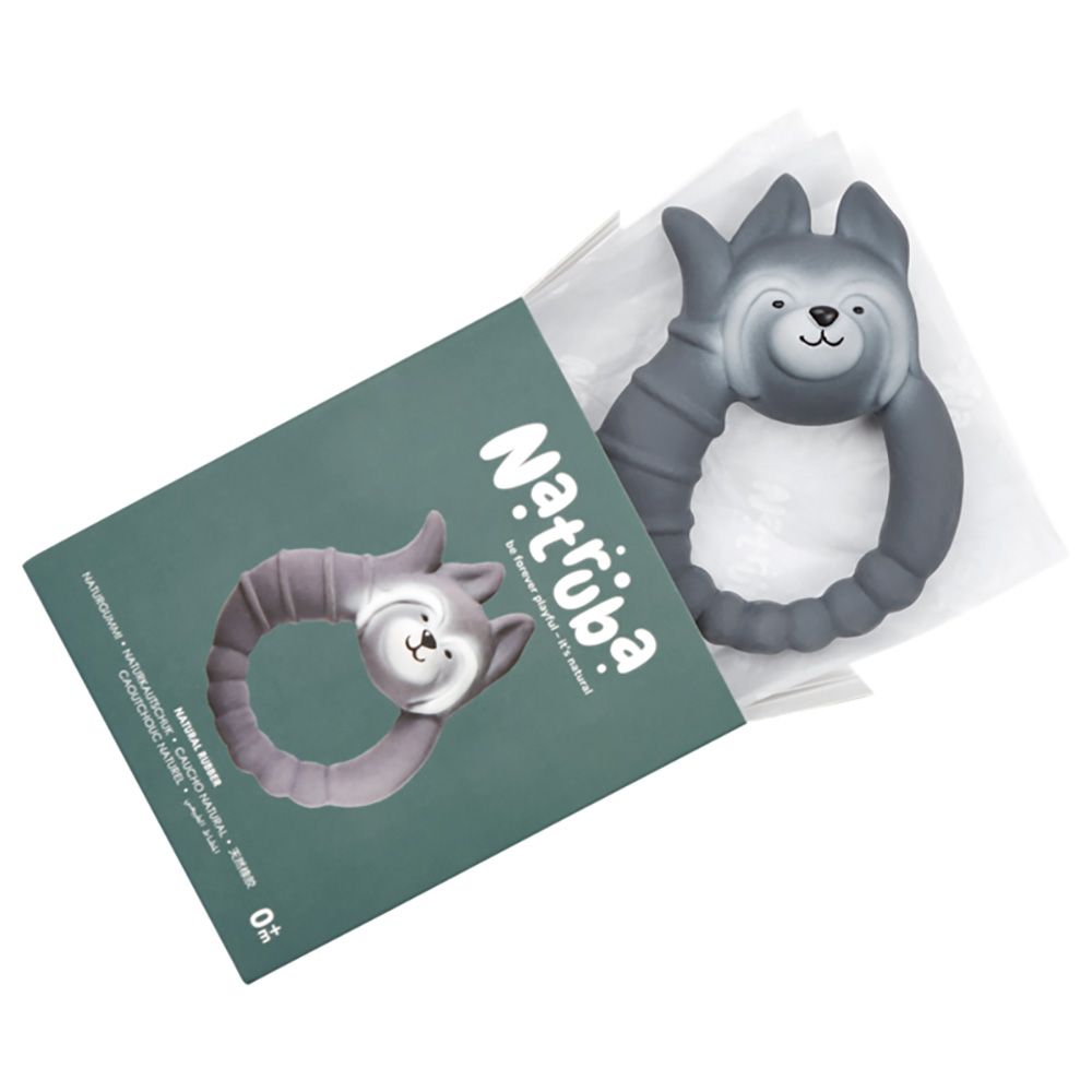 Natruba - Teether Raccoon - Grey