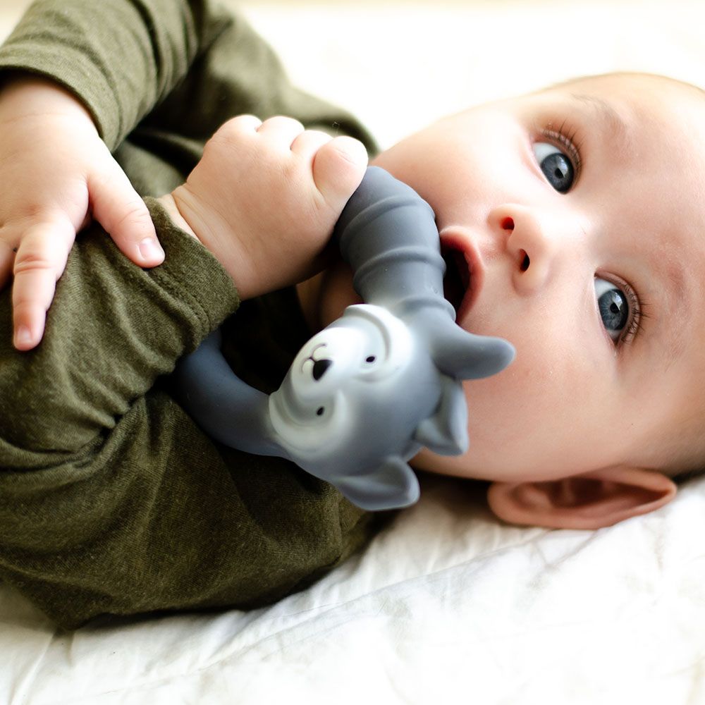 Natruba - Teether Raccoon - Grey