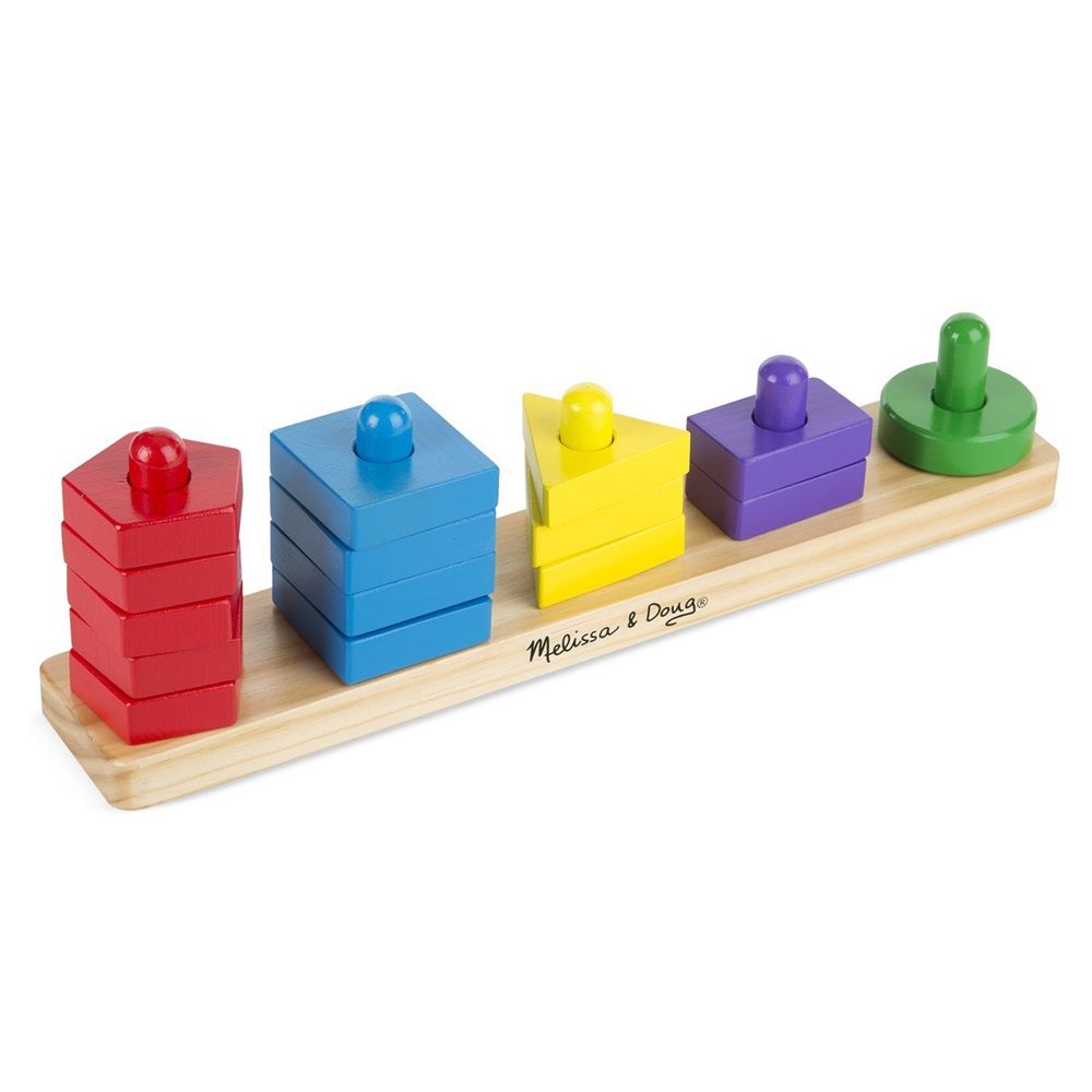 Melissa & Doug - Stack & Sort Board - 15pcs