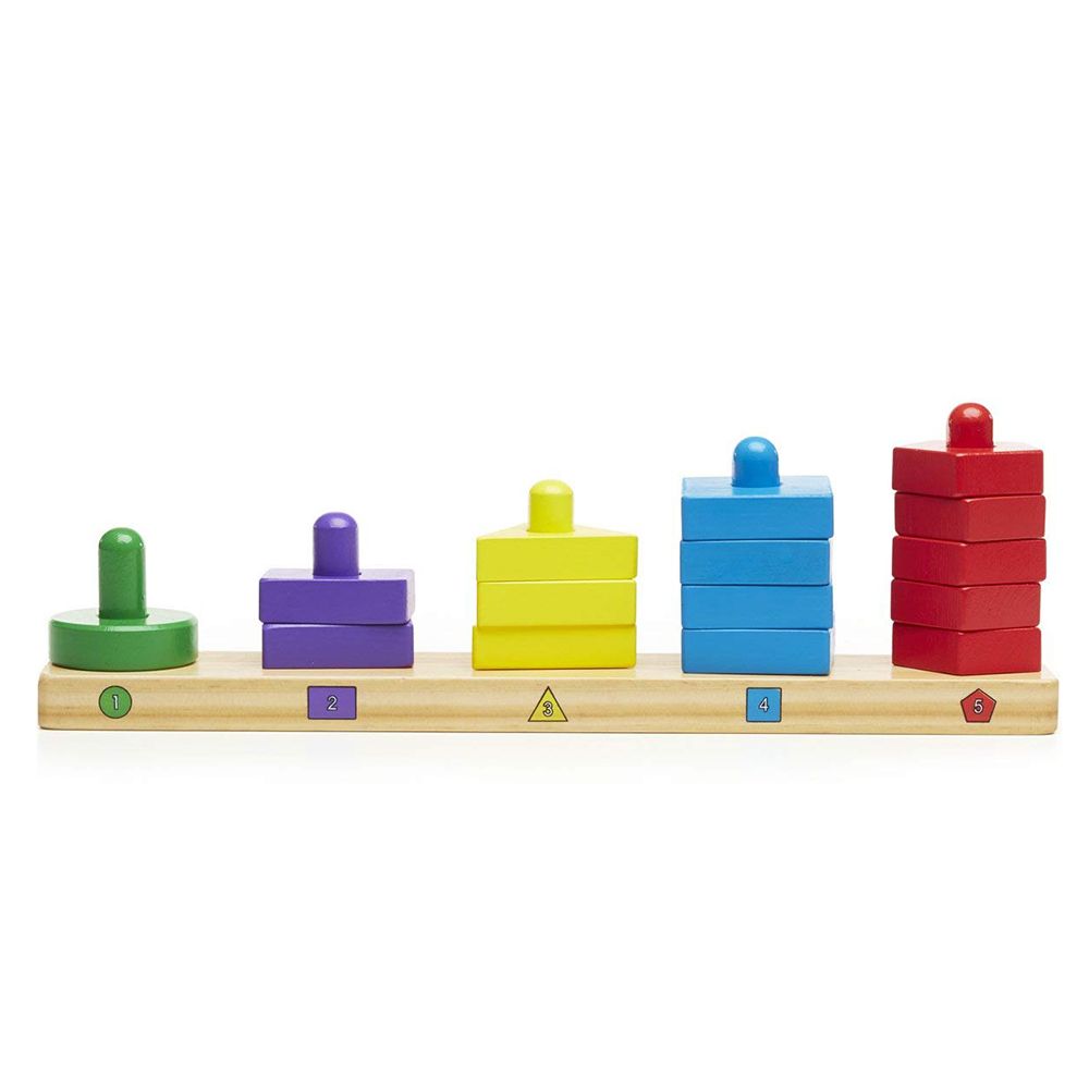 Melissa & Doug - Stack & Sort Board - 15pcs