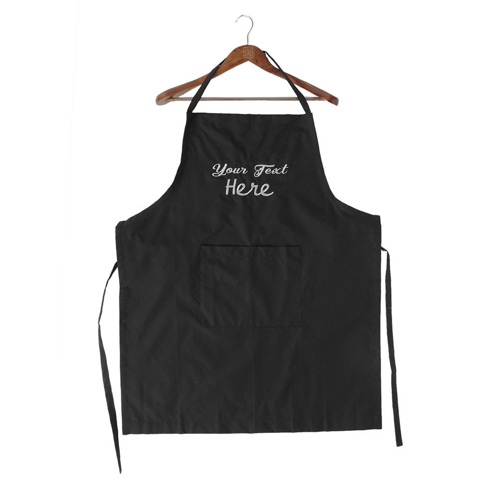 Regal Fabrics - Personalized Embroidery Apron - Black