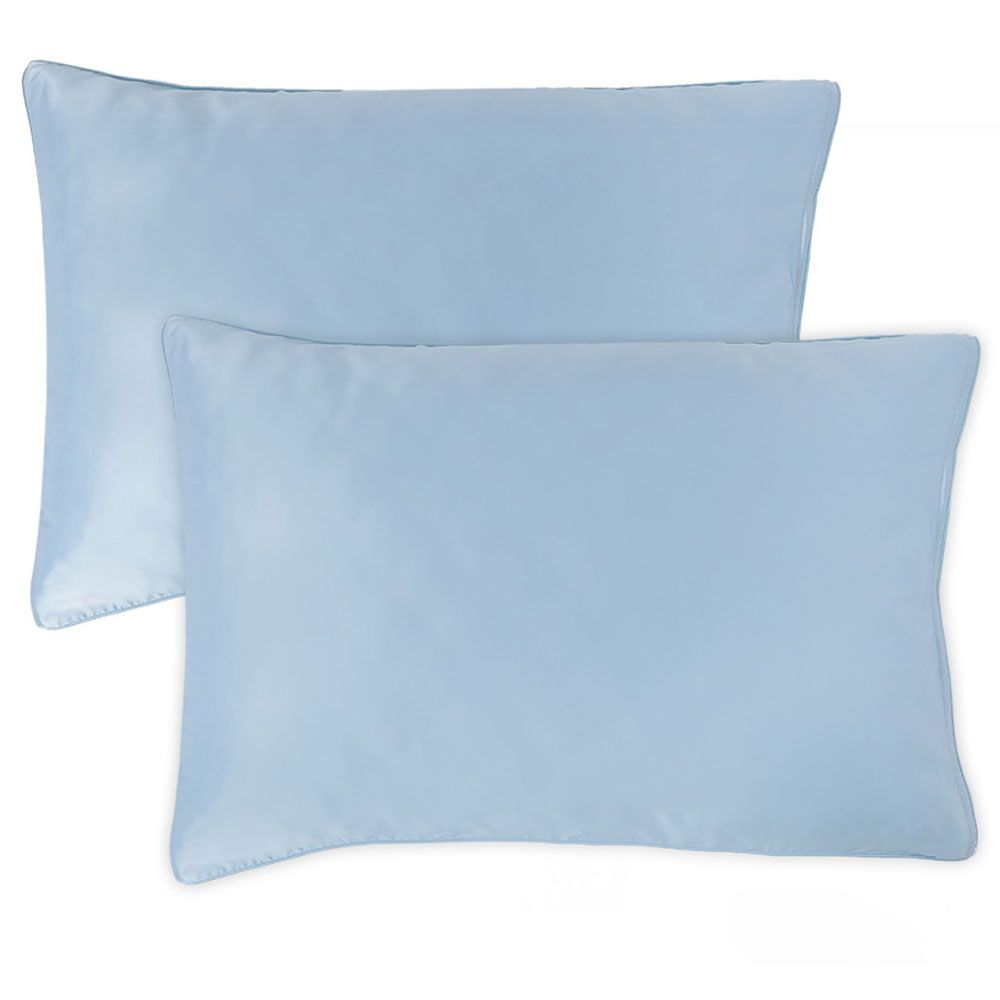 Regal Fabrics - King Mulberry Silk Pillowcases - Sky Blue