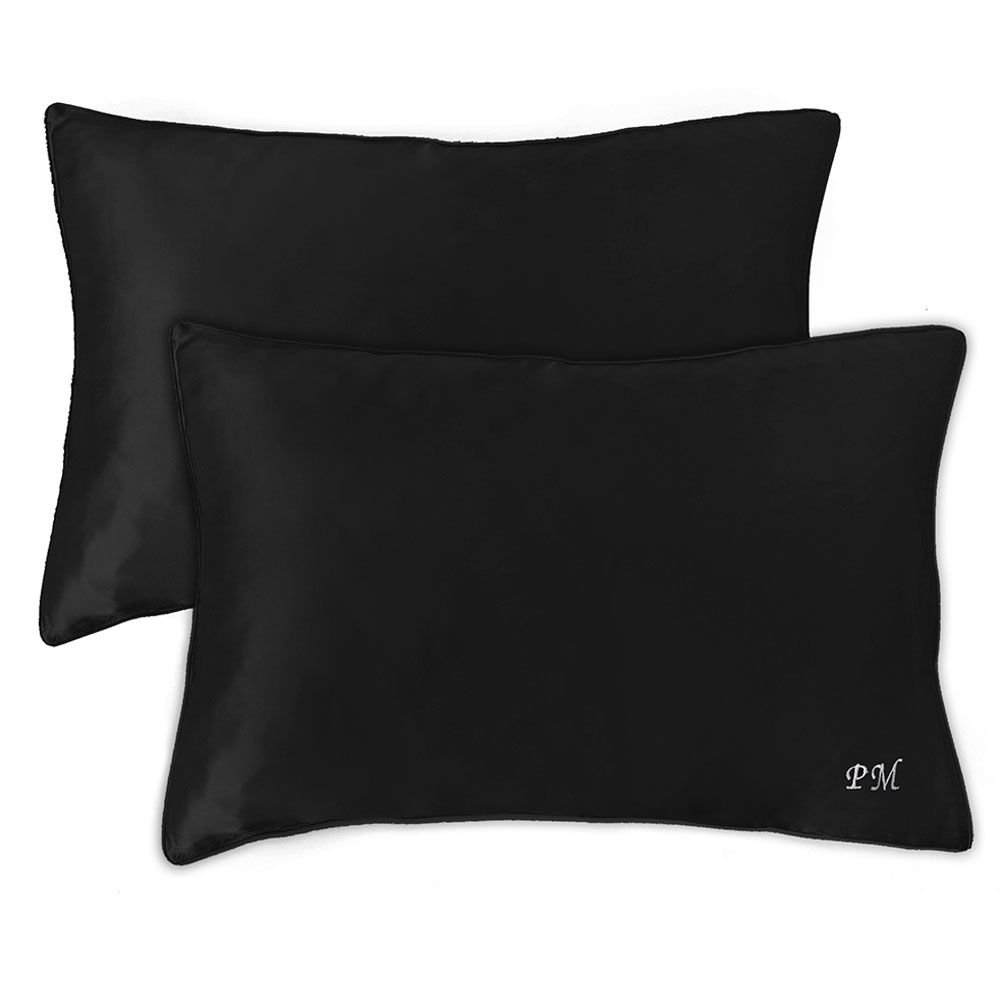 Regal Fabrics - Personalized Queen Mulberry Silk Pillowcases