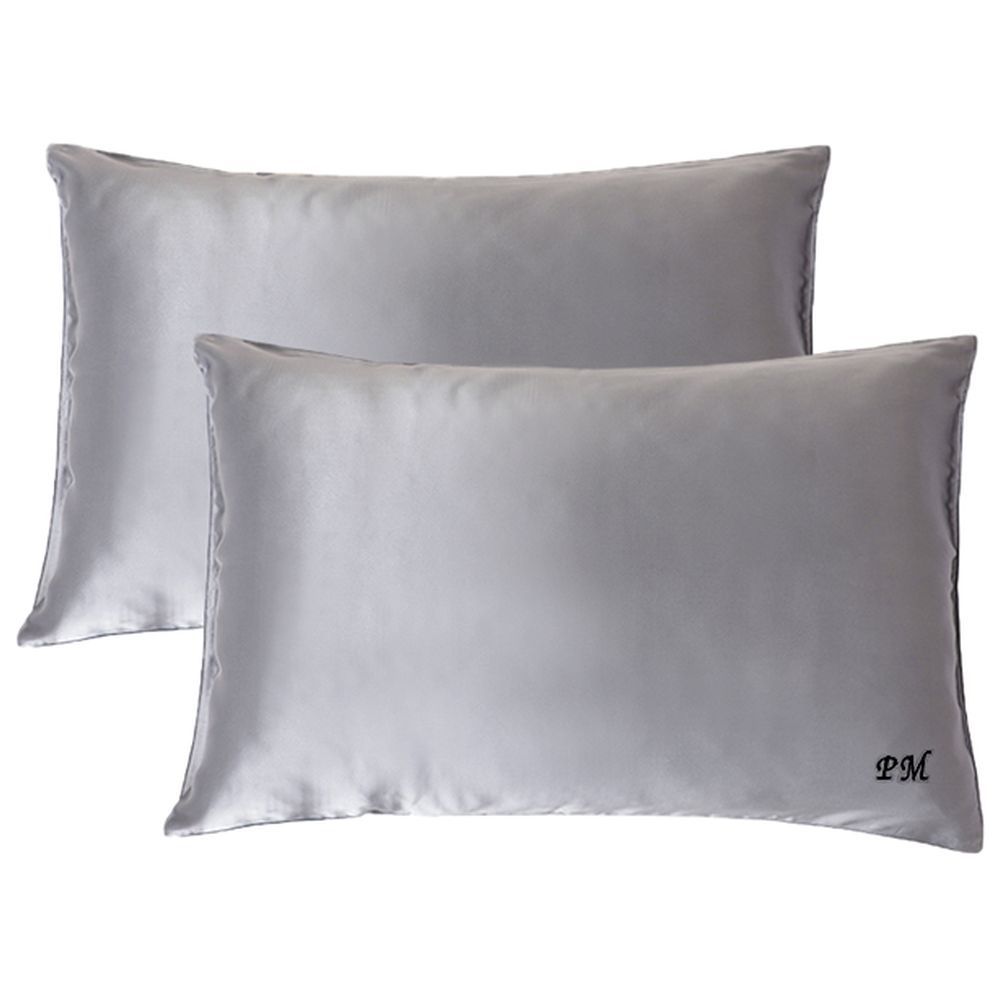 The Lumiere Co - Custom Queen Silk Pillowcase - Grey