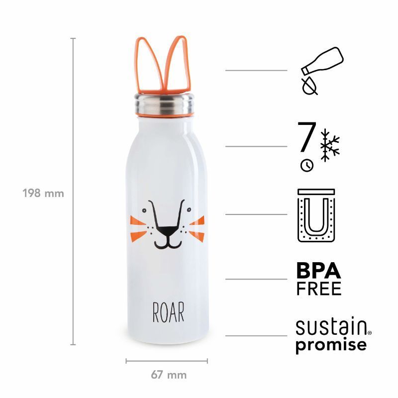 Aladdin - 0.43L Water Bottle Lion Emea - White