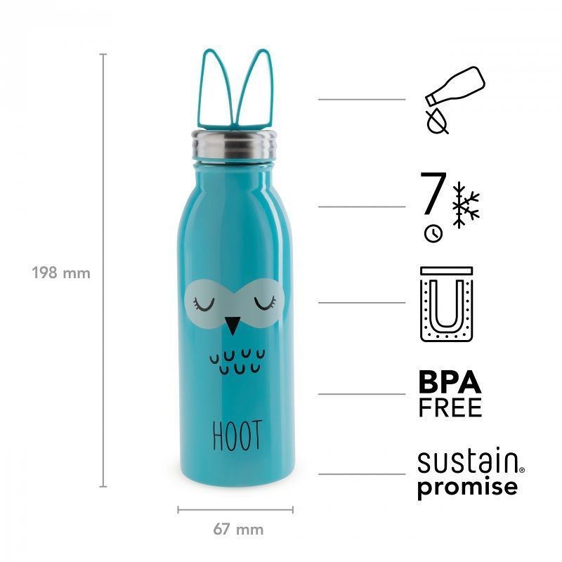 Aladdin - 0.43L Water Bottle Owl Emea - Blue