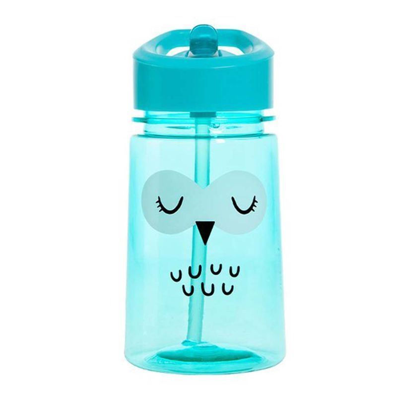 Aladdin - 0.43L Water Bottle Flip & Sip Owl - Blue