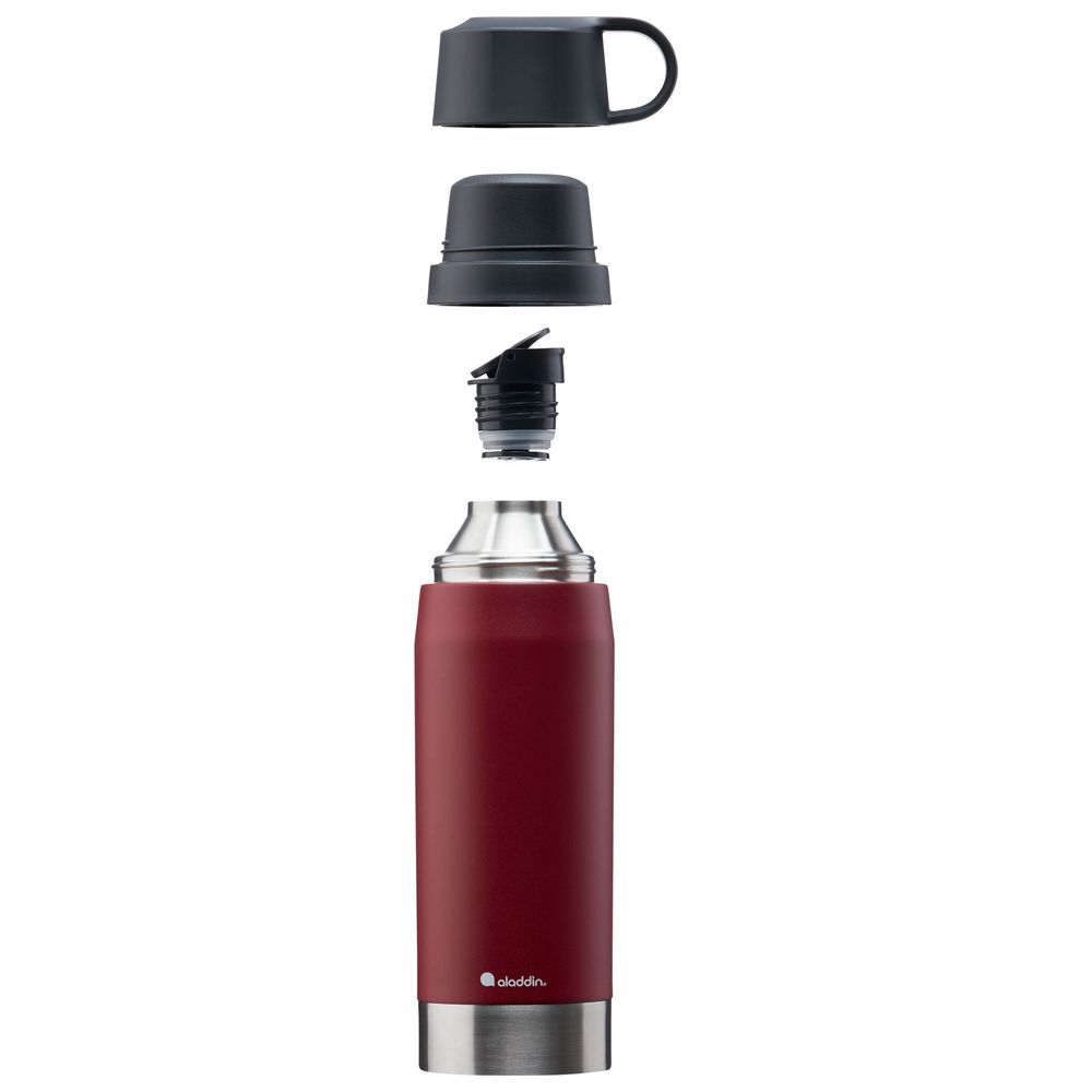 Aladdin - CityPark Thermavac Twin Cup Bottle 1.1L - Burgundy Red 