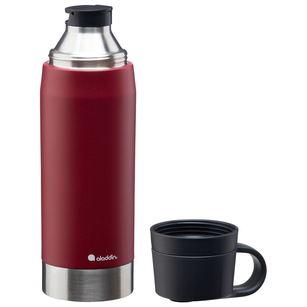 Aladdin - CityPark Thermavac Twin Cup Bottle 1.1L - Burgundy Red 