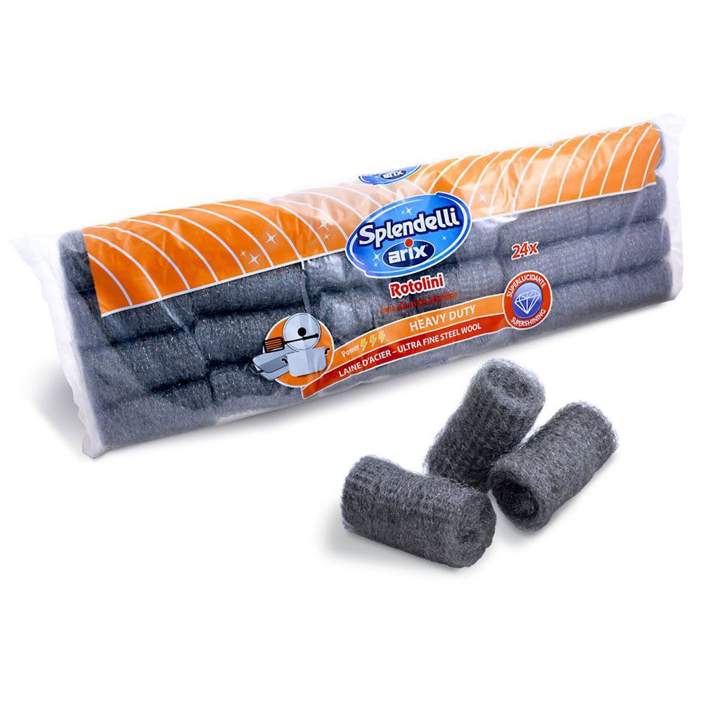 Arix - Steel Wool Rolls 24pcs