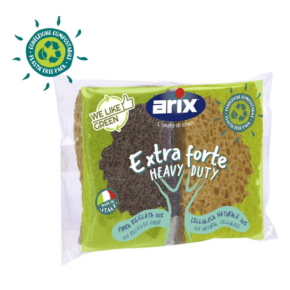 Arix - Extra Forte Natural Cellulose Sponge Pack of 2