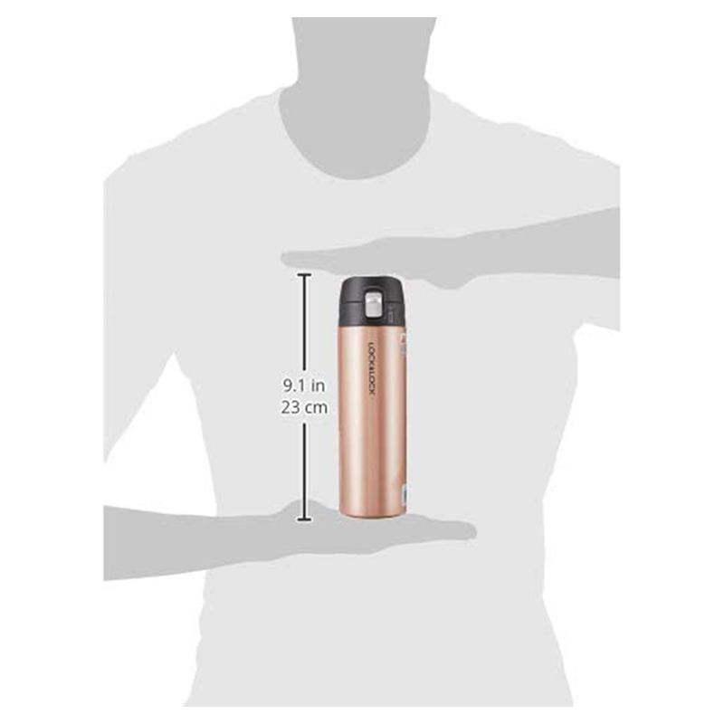 LockNlock - Light Vacuum Tumbler Bottle 500Ml - Golden Pink