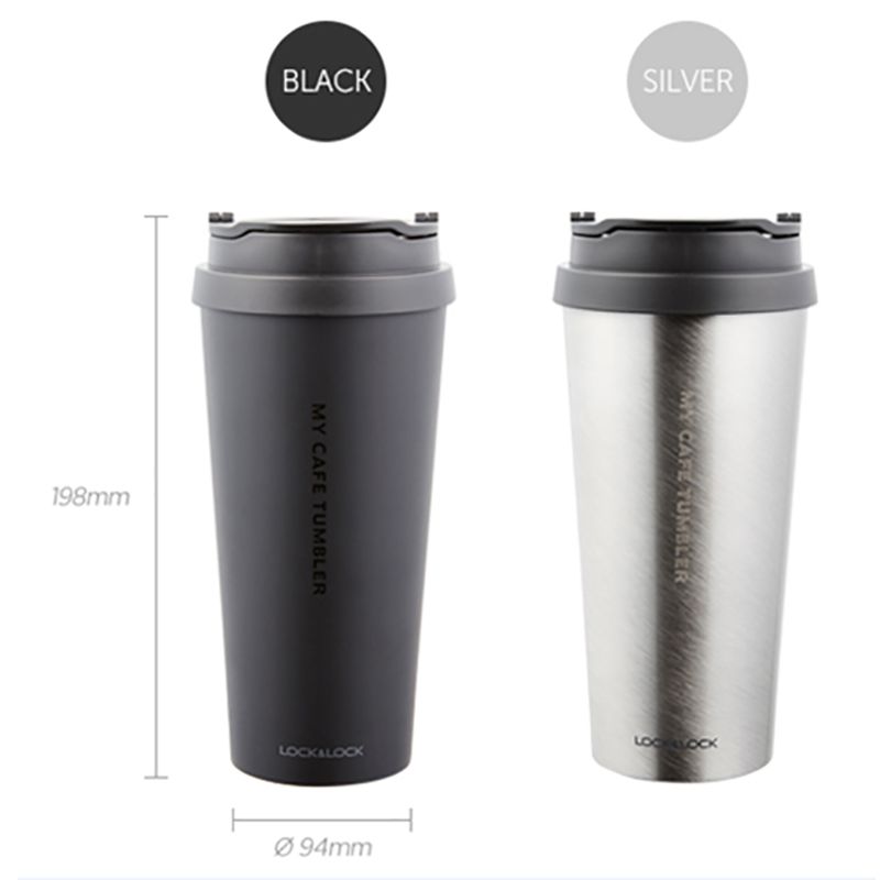 LockNlock - Clip Tumbler Bottle 540Ml - Silver