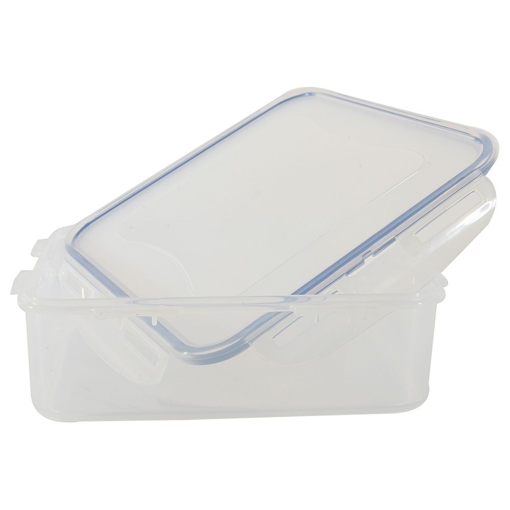 LocknLock - Square Food Container w/ Tray - 1.6L - Clear