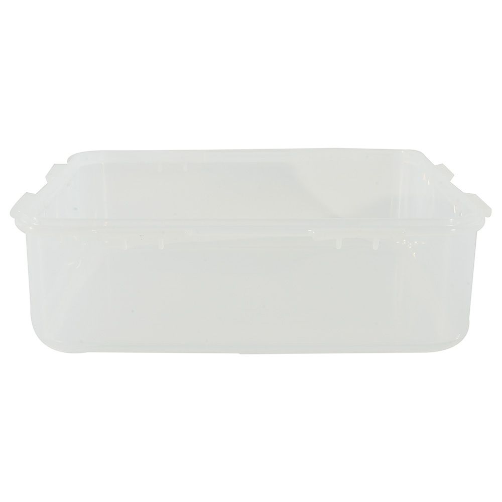 LocknLock - Square Food Container w/ Tray - 1.6L - Clear