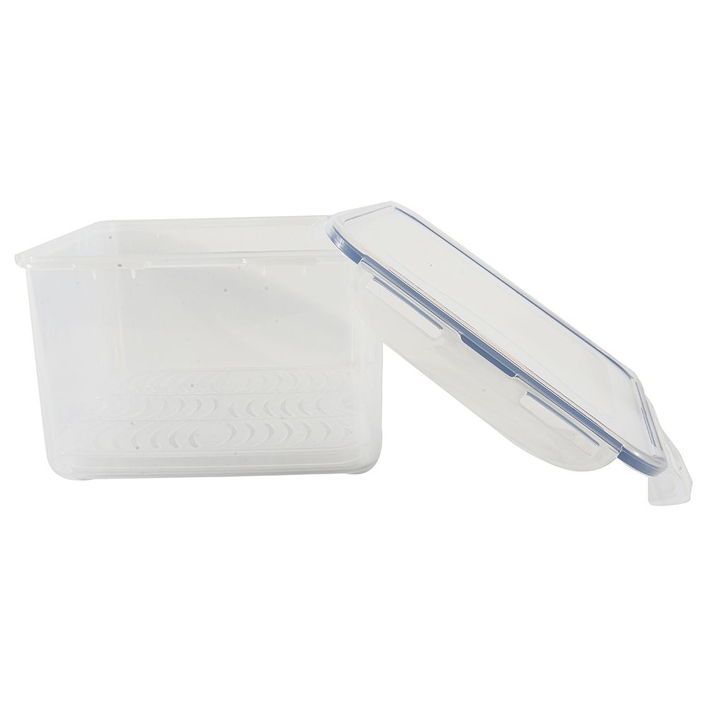 LocknLock - Square Food Container w/ Tray - 3.7L - Clear