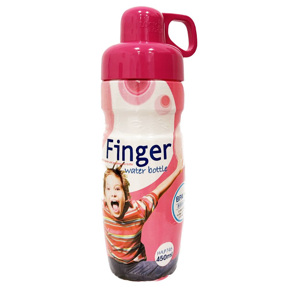 LocknLock - Finger Water Bottle - 450ml - Pink