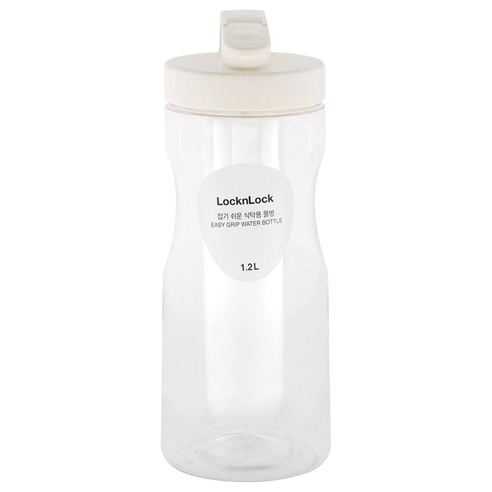 LocknLock - Easy Grip Water Bottle - 1.2L - White