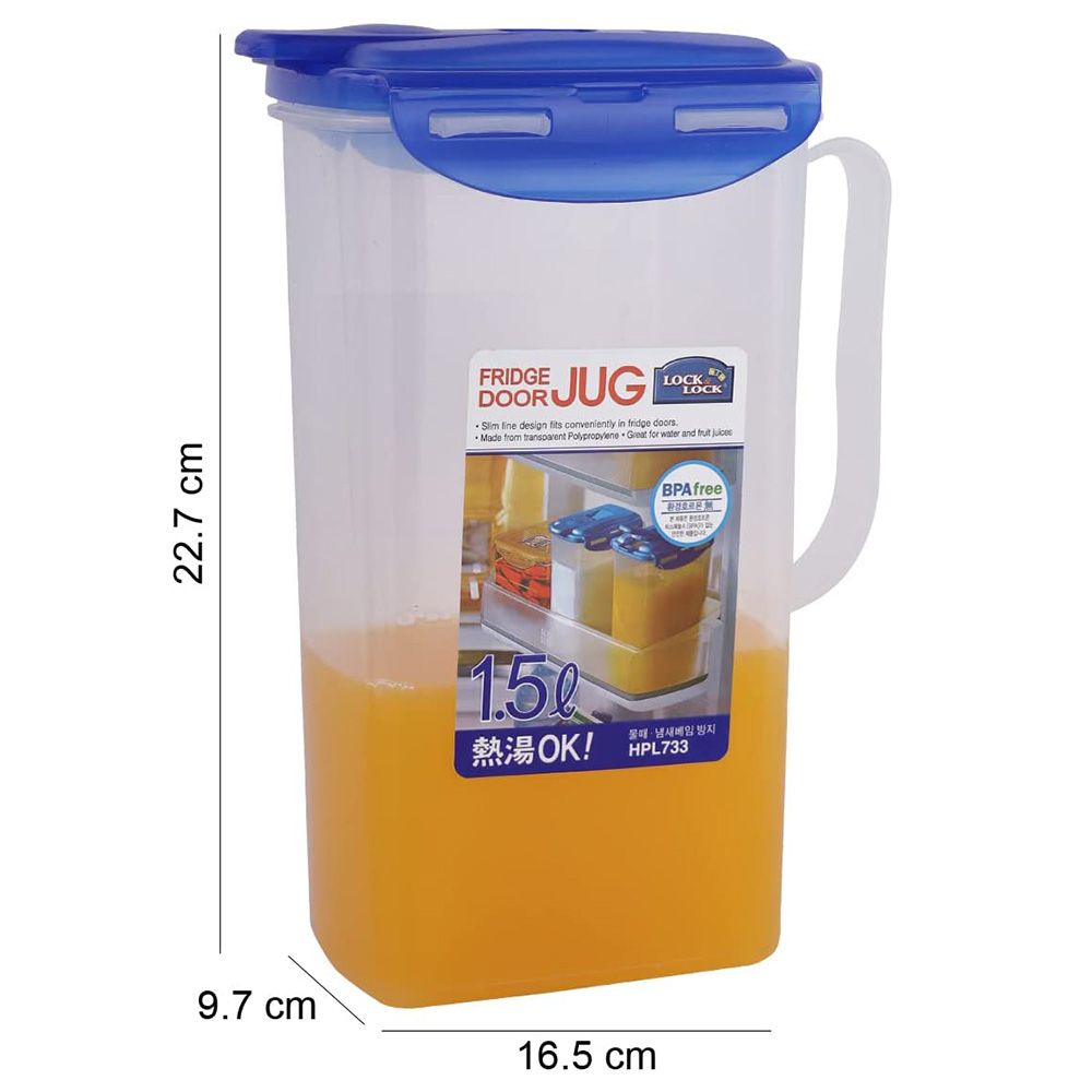 LocknLock - Fridge Door Jug - 1.5L - Clear