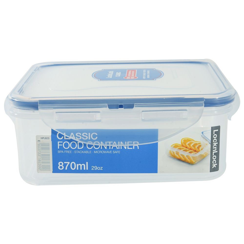 Lock&Lock - Square Food Container 870ml - Pack of 2