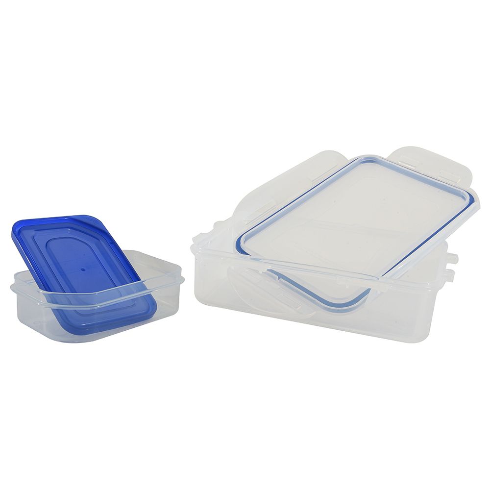 LocknLock - Rectangular Food Container w/ Sauce Tray - 550ml