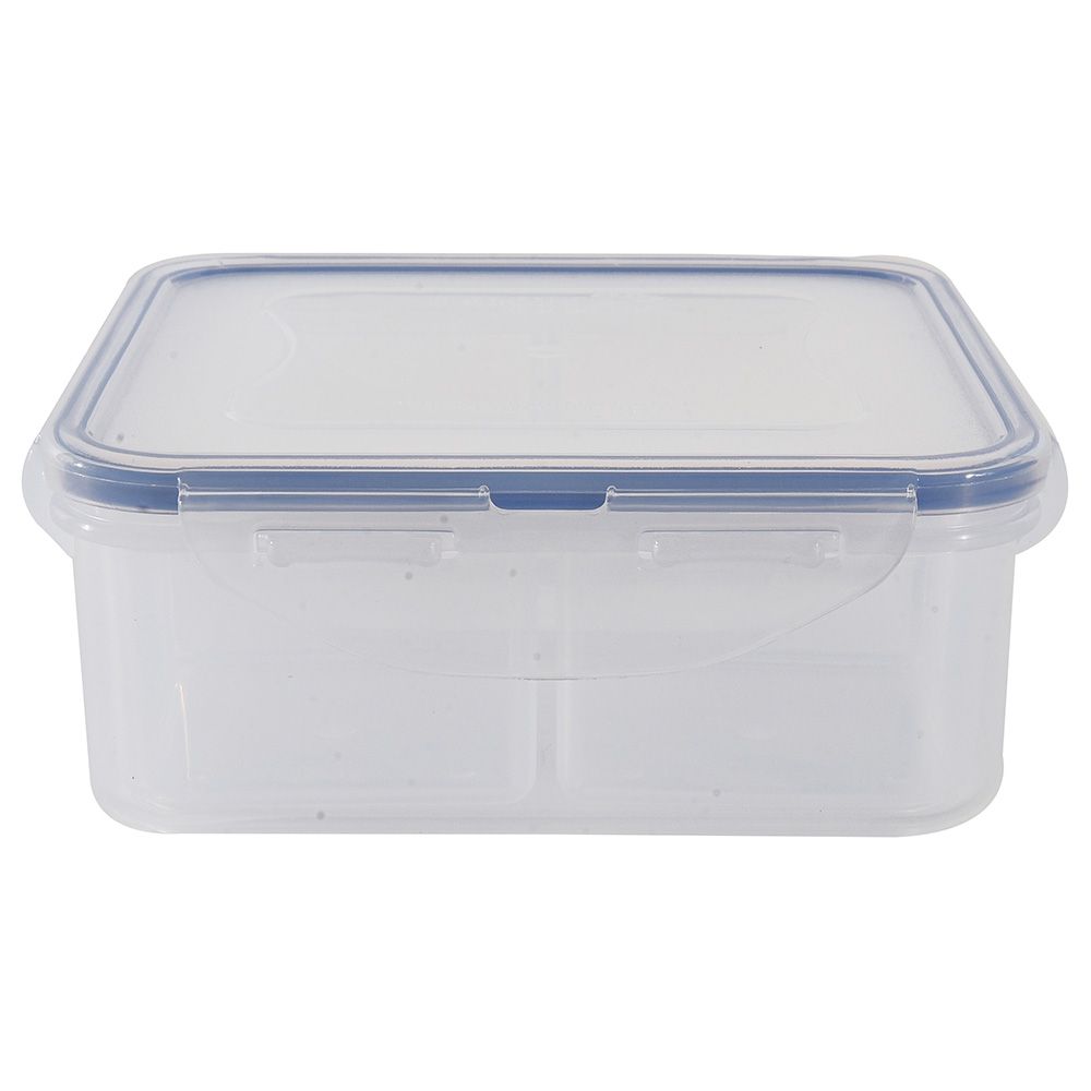 LocknLock - Square Food Container w/ Divider - 870ml - Clear