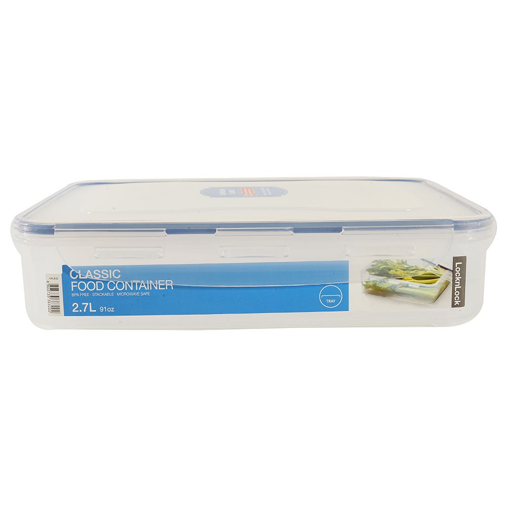 LocknLock - Rectangular Food Container - 2.7L - Clear