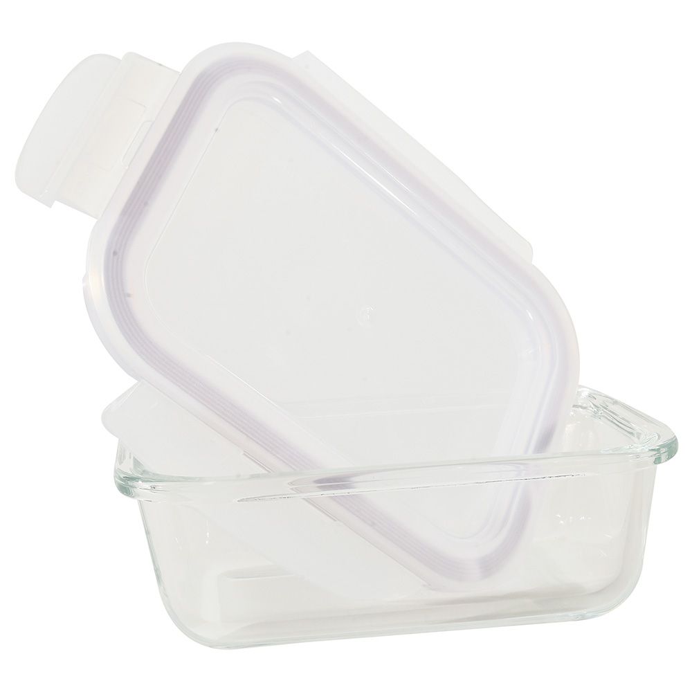 LocknLock - Oven Glass Rectangle w/ Lid - 380ml - Clear