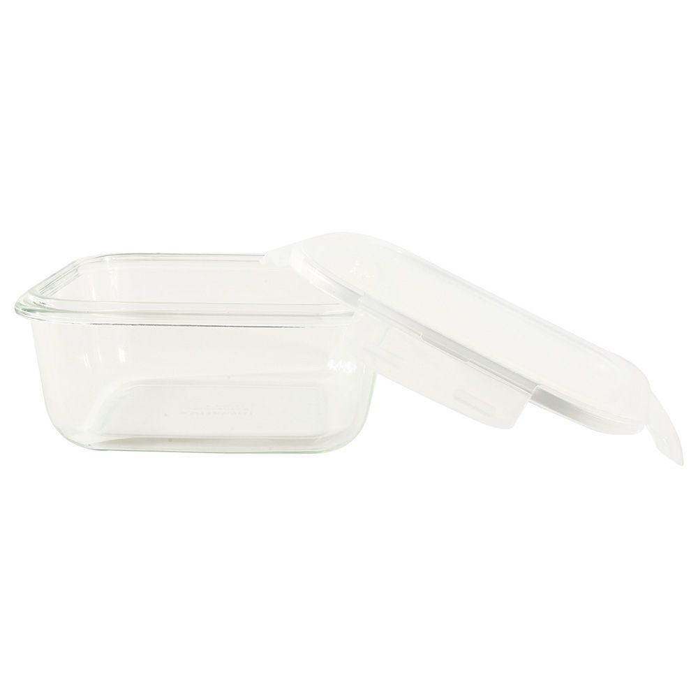 LocknLock - Oven Glass Square w/ Lid - 930ml - Clear